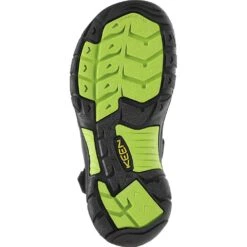 KEEN Little Kid's Newport H2 Sandals - Black/Lime Green