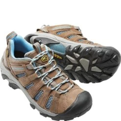 KEEN Women's Voyageur Hiking Shoes - Brindle/Alaskan Blue -Shoes Sale Store KE1011523 3