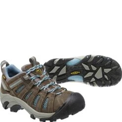 KEEN Women's Voyageur Hiking Shoes - Brindle/Alaskan Blue -Shoes Sale Store KE1011523 5