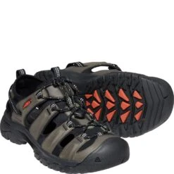 KEEN Men's Targhee III Sandals - Grey/Black -Shoes Sale Store KE1022428 2