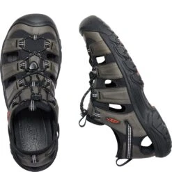 KEEN Men's Targhee III Sandals - Grey/Black -Shoes Sale Store KE1022428 3