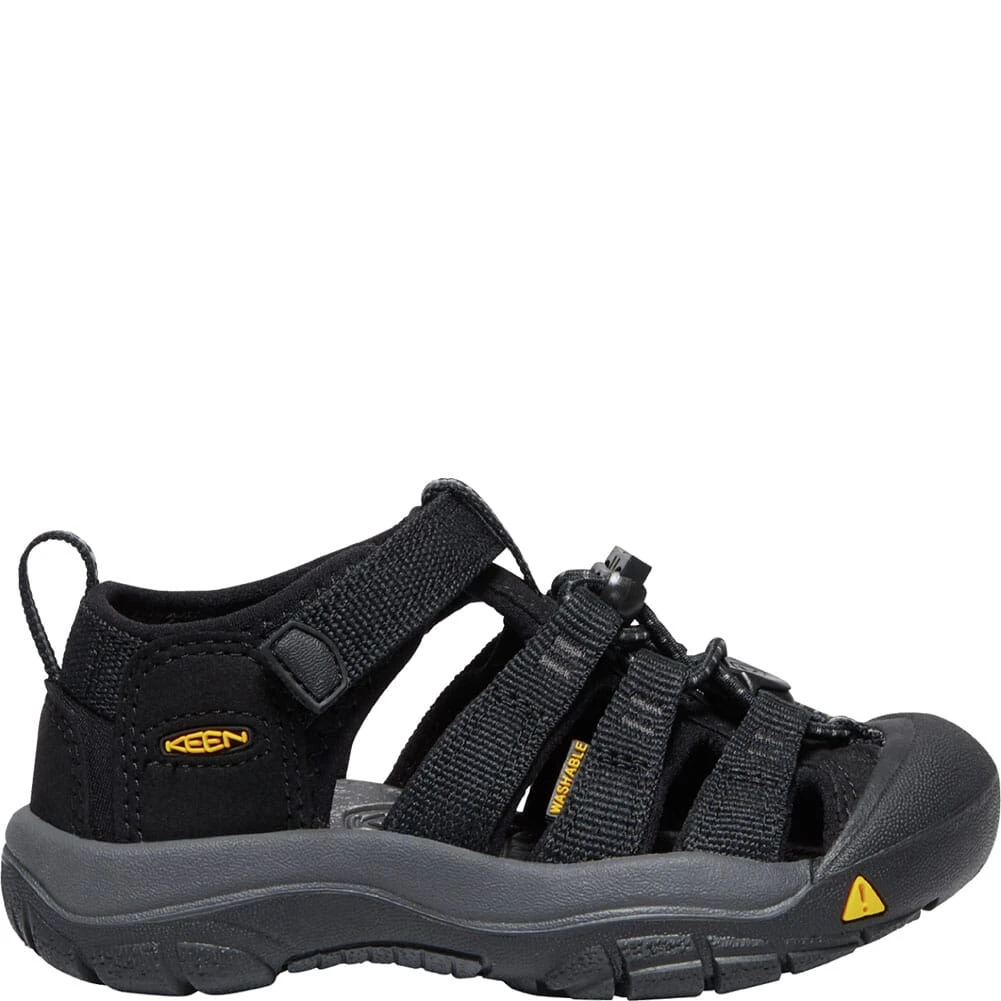 KEEN Kid's Newport H2 Sandals - Black/Keen Yellow 4 KEEN Kid's Newport H2 Sandals - Black/Keen Yellow - Image 2
