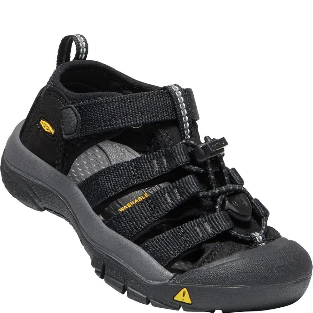 KEEN Kid's Newport H2 Sandals - Black/Keen Yellow 7 KEEN Kid's Newport H2 Sandals - Black/Keen Yellow - Image 5