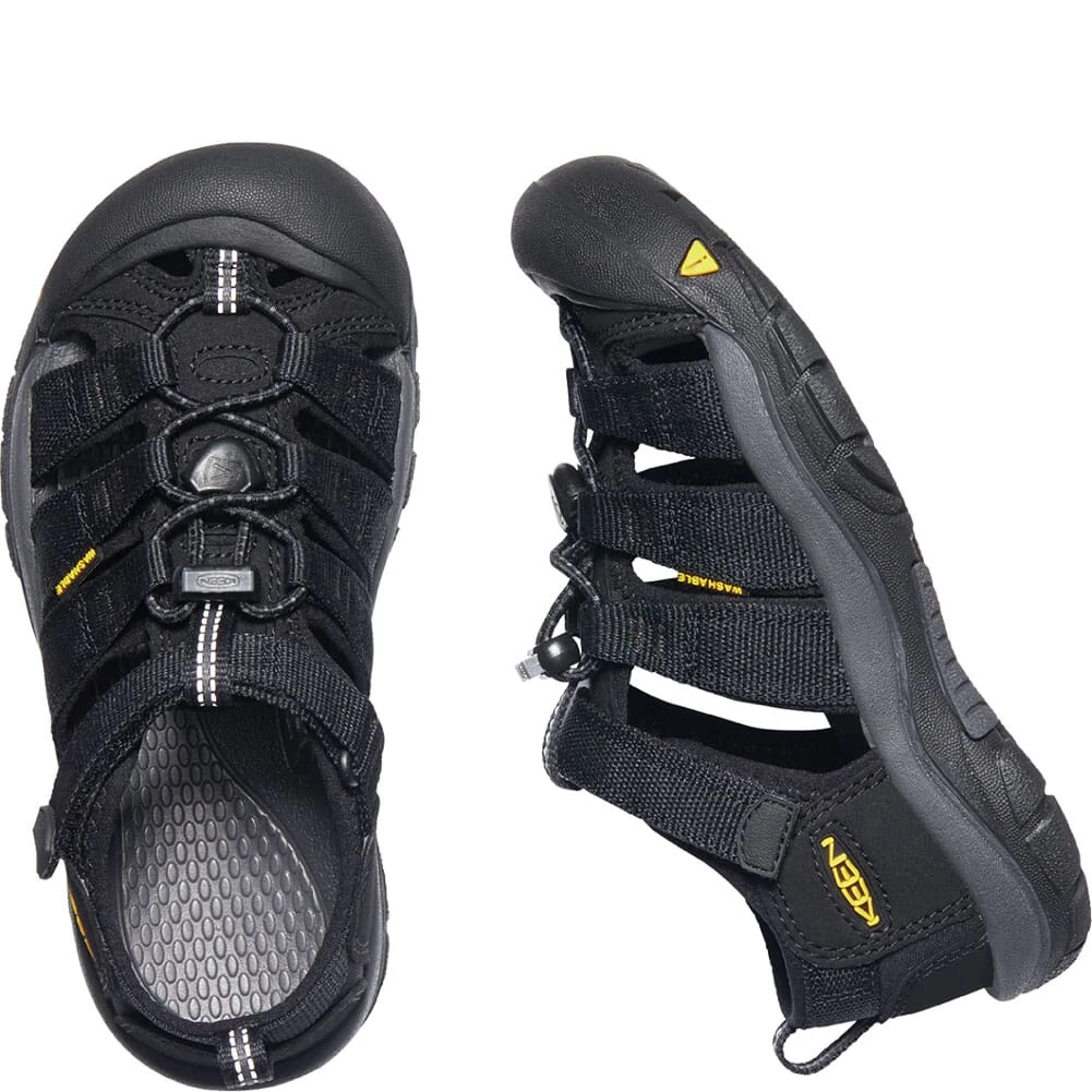 KEEN Youth Newport H2 Sandals - Black/Keen Yellow 6 KEEN Youth Newport H2 Sandals - Black/Keen Yellow - Image 4