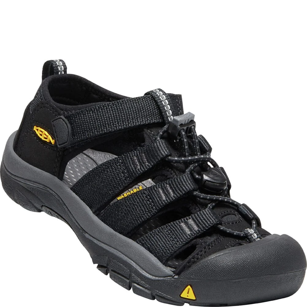 KEEN Youth Newport H2 Sandals - Black/Keen Yellow 7 KEEN Youth Newport H2 Sandals - Black/Keen Yellow - Image 5