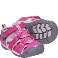 KEEN Kid's Seacamp II CNX Casual Shoes - Very Berry/Dawn Pink -Shoes Sale Store KE1022940 2
