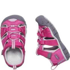 KEEN Kid's Seacamp II CNX Casual Shoes - Very Berry/Dawn Pink -Shoes Sale Store KE1022940 3