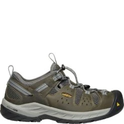 KEEN Utility Men's Atlanta Cool II ESD Safety Shoes - Gargoyle/Midnight -Shoes Sale Store KE1023217 2