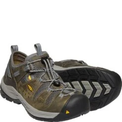 KEEN Utility Men's Atlanta Cool II ESD Safety Shoes - Gargoyle/Midnight -Shoes Sale Store KE1023217 3