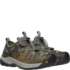KEEN Utility Men's Atlanta Cool II ESD Safety Shoes - Gargoyle/Midnight -Shoes Sale Store KE1023217 5