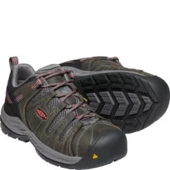 KEEN Utility Women's Flint II Safety Shoes - Magnet/Rose -Shoes Sale Store KE1023232 3
