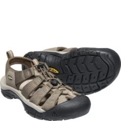 Keen Men's Newport H2 Sandals - Brindle/Canteen -Shoes Sale Store KE1024631 2