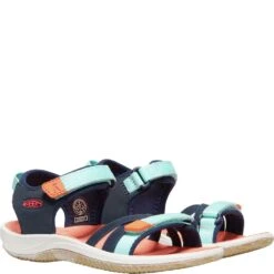 KEEN Little Kids' Verano Sandals - Black Iris/Blue Tint -Shoes Sale Store KE1024824 4