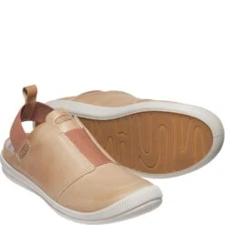 KEEN Women's Lorelai II Slip-On Sandals - Tan/Brick Dust -Shoes Sale Store KE1024938 2