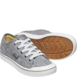 KEEN Women's Elsa Lite Felt Sneakers - Grey Felt/Raven -Shoes Sale Store KE1025424 3