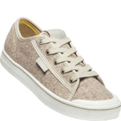 KEEN Women's Elsa Lite Felt Sneakers - Taupe Felt/Silver Birch -Shoes Sale Store KE1025426 5
