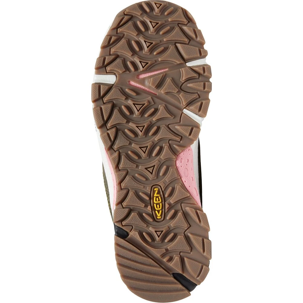 KEEN Women's Wasatch Crest Vent Hiking Shoes - Olive Drab/Pink Icing 3 KEEN Women's Wasatch Crest Vent Hiking Shoes - Olive Drab/Pink Icing