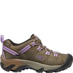 KEEN Women's Targhee II Hiking Shoes - Timberwolf/English Lavender -Shoes Sale Store KE1026255 1