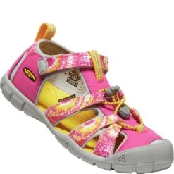 KEEN Big Kid's Seacamp II CNX Sandals - Multi/Keen Yellow -Shoes Sale Store KE1026320 2