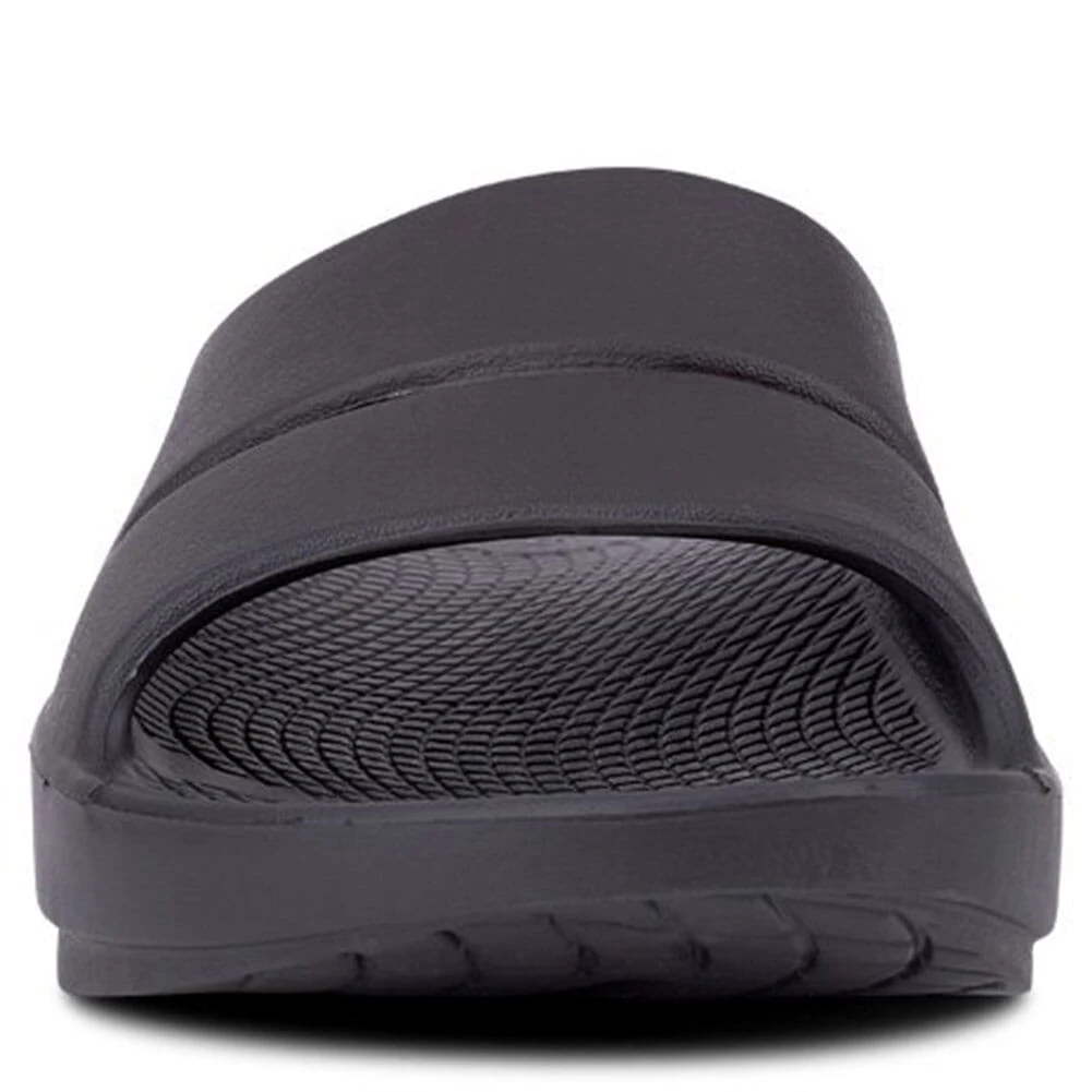 OOFOS Unisex OOAHH Slides - Black 5 OOFOS Unisex OOAHH Slides - Black - Image 3
