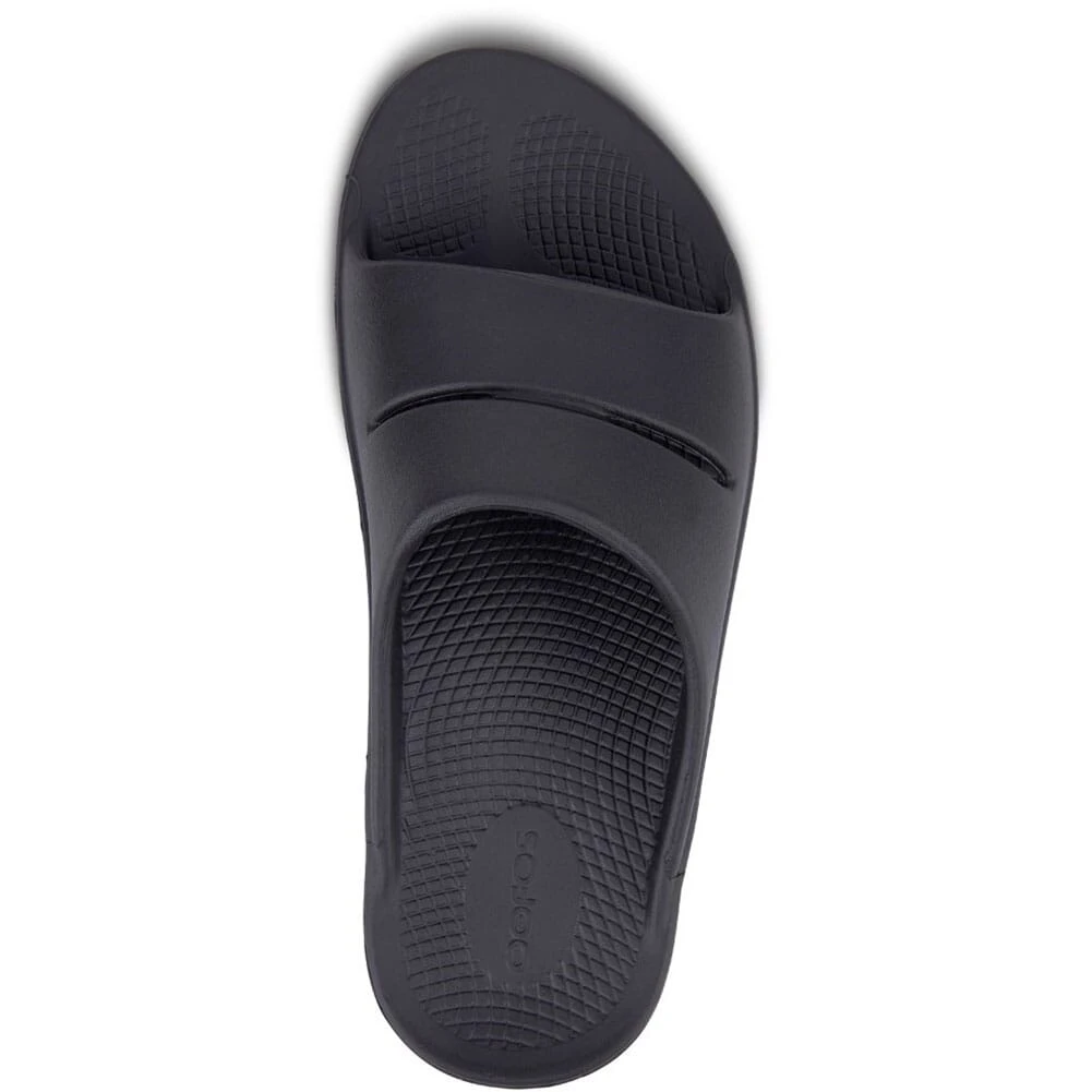 OOFOS Unisex OOAHH Slides - Black 7 OOFOS Unisex OOAHH Slides - Black - Image 5