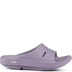 OOFOS Unisex OOAHH Slides - Mauve 8 OOFOS Unisex OOAHH Slides - Mauve -Shoes Sale Store OF1100 MAUVE 2