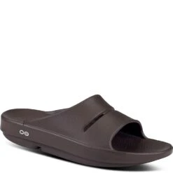 OOFOS Unisex OOAHH Slides - Mocha -Shoes Sale Store OF1100 MOCHA 2