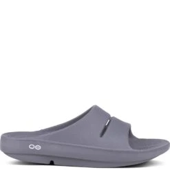 OOFOS Unisex OOAHH Slides - Slate 8 OOFOS Unisex OOAHH Slides - Slate -Shoes Sale Store OF1100 SLATE 2