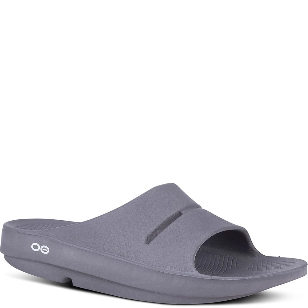 OOFOS Unisex OOAHH Slides - Slate 6 OOFOS Unisex OOAHH Slides - Slate - Image 4