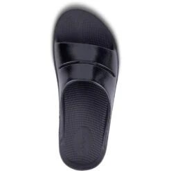 OOFOS Women's OOAHH Luxe Slide - Black -Shoes Sale Store OF1101 BLK 4