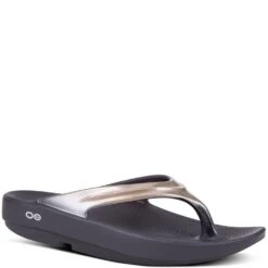 OOFOS Women's OOlala Sandals - Latte -Shoes Sale Store OF1400 LATTE 4