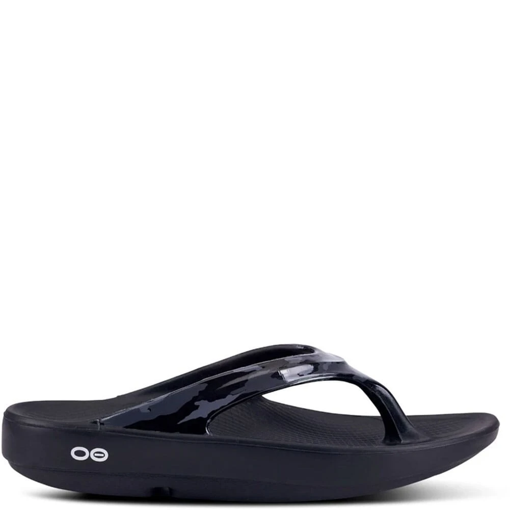 OOFOS Women's OOlala Limited Sandals - Black/Grey Camo 5 OOFOS Women's OOlala Limited Sandals - Black/Grey Camo - Image 3