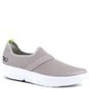 OOFOS Women's OOMG Casual Shoes - White/Gray -Shoes Sale Store OF5070 WHTGRY