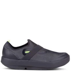 Oofos Men's OOMG Fibre Low Shoes - Black Gray -Shoes Sale Store OF5081 BLKGRY 2