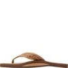 Rainbow Men's Bentley Leather Flip Flops - Buckskin -Shoes Sale Store RB301ALLWS BKSK