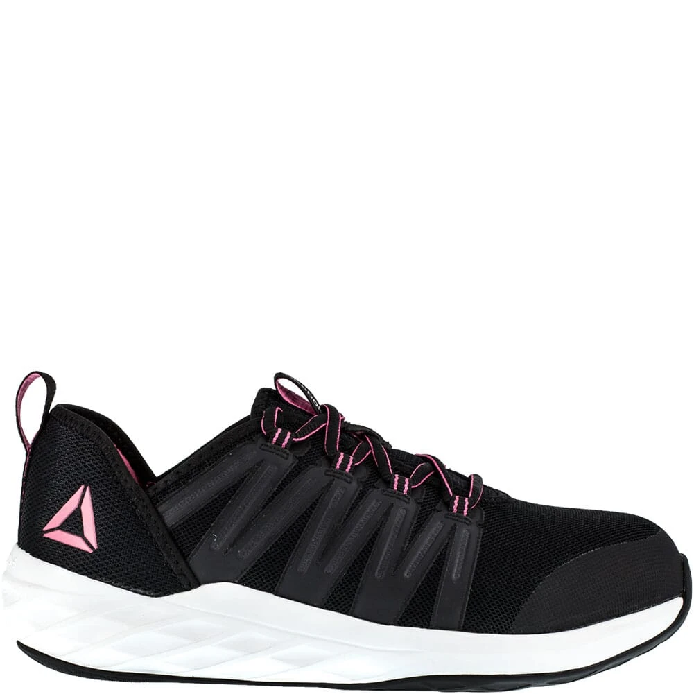 Reebok Women's Astroride Safety Shoes - Black/Pink 5 Reebok Women's Astroride Safety Shoes - Black/Pink - Image 3