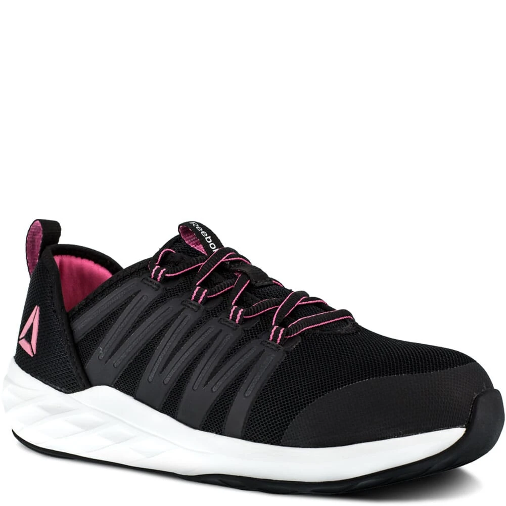 Reebok Women's Astroride Safety Shoes - Black/Pink 7 Reebok Women's Astroride Safety Shoes - Black/Pink - Image 5