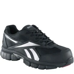 Reebok Men's Cross Trainer Safety Shoes - Black/Silver