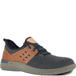 Rockport Men's TrueFlex Safety Shoes - Navy/Tan