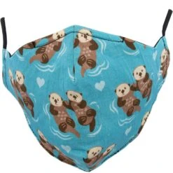 Socksmith Unisex Knitty Gritty Face Mask - Otter Blue