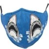 Socksmith Unisex Shark Attack Face Mask - Blue -Shoes Sale Store SCXFM005S BLU