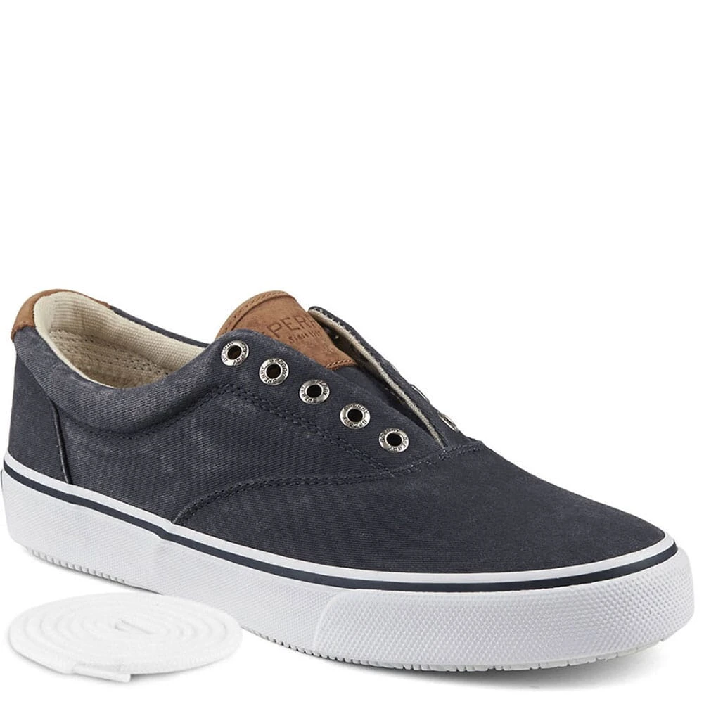 Sperry Men's Striper CVO Sneaker - Navy Salt Washed Twill 3 Sperry Men's Striper CVO Sneaker - Navy Salt Washed Twill