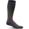 Sockwell Women's Circulator Socks - Black Stripe -Shoes Sale Store SW1W 901