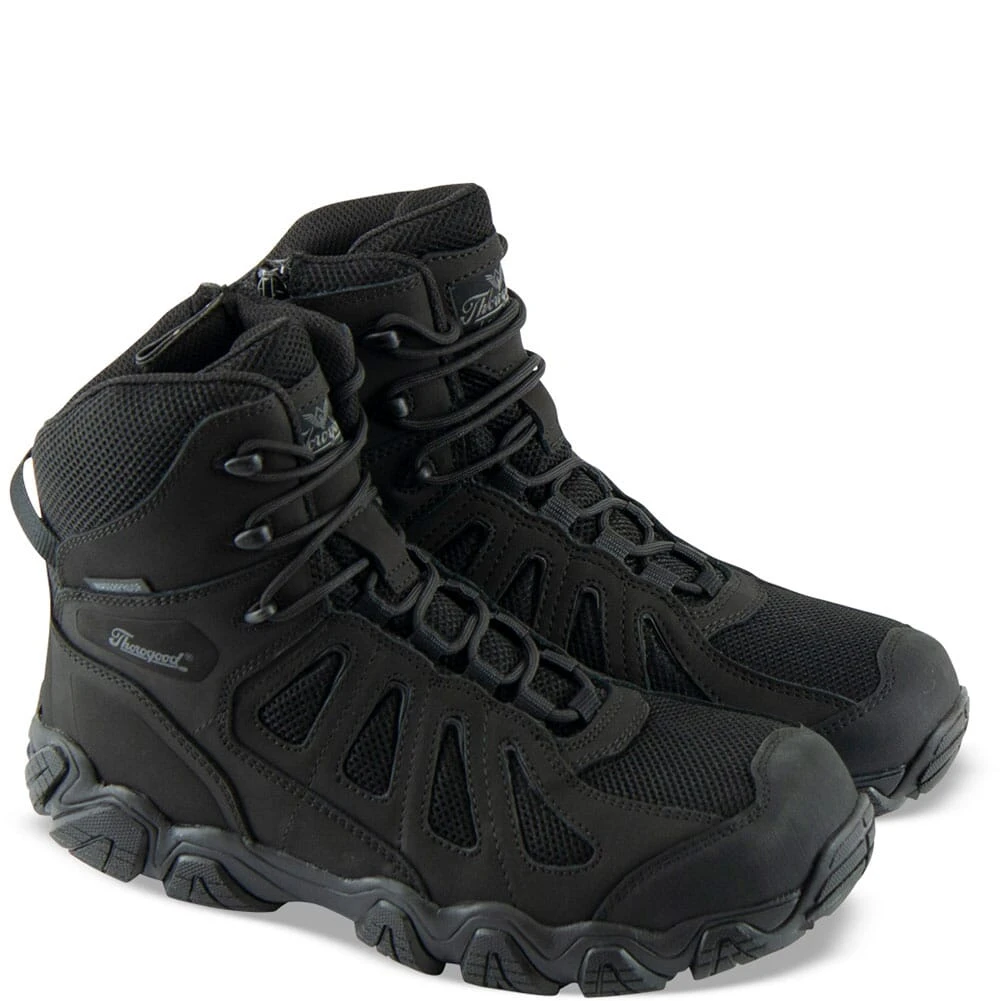 Thorogood Men's Crosstrex Series BBP WP Side Zip Uniform Shoes - Black/ 4 Thorogood Men's Crosstrex Series BBP WP Side Zip Uniform Shoes - Black/ - Image 2