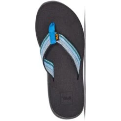 Teva Women's Voya Flip Flop - Antiguous Blue -Shoes Sale Store TV1019040 ABMLT 3
