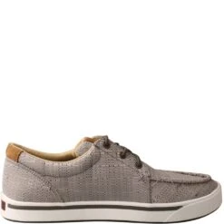 Twisted X Men's Hooey Loper Casual Shoes - Light Grey -Shoes Sale Store TXMHYC018 2