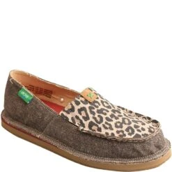 Twisted X Women's EcoTWX Slip-On Loafers - Dust/Leopard -Shoes Sale Store TXWCL0001 5