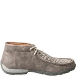 Twisted X Women's Driving Moc Chukka - Woven Grey/Grey -Shoes Sale Store TXWDM0108 2