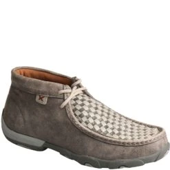 Twisted X Women's Driving Moc Chukka - Woven Grey/Grey -Shoes Sale Store TXWDM0108 5