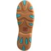 Twisted X Women's Driving Moc Chukka - Bomber/Turquoise -Shoes Sale Store TXWDM0117